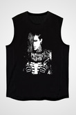 Motionless in White Baskılı Unisex Siyah Kolsuz Tişört - Tshirt