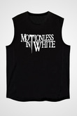 Motionless in White Baskılı Unisex Siyah Kolsuz Tişört - Tshirt
