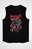 Motionless in White Baskılı Unisex Siyah Kolsuz Tişört - Tshirt