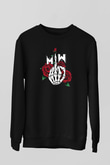 Motionless in White Baskılı Unisex Siyah Sweatshirt