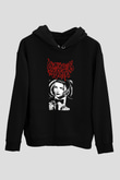 Motionless in White Baskılı Unisex Siyah Kapüşonlu Sweatshirt
