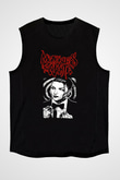 Motionless in White Baskılı Unisex Siyah Kolsuz Tişört - Tshirt