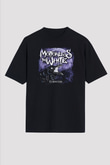 Motionless in White Baskılı Unisex Siyah Oversize Tişört - Tshirt