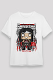 Motley Crue - Tommy Lee Baskılı Unisex Beyaz Tişört