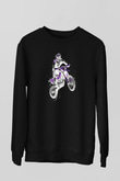 Motor Sporları - Motor sports Baskılı Unisex Siyah Sweatshirt