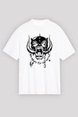 Motörhead Beyaz Unisex Oversize Tişört T-Shirt