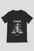 Motörhead Lemmy Siyah Unisex V Yaka Tişört T-Shirt