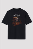 Motörhead Siyah Unisex Oversize Tişört T-Shirt