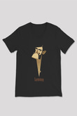 Motörhead Siyah Unisex V Yaka Tişört T-Shirt
