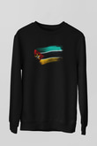 Mozambik - Mozambique Bayrağı Baskılı Unisex Siyah Sweatshirt