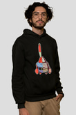 Mr Krabs Half Skeleton Baskılı Siyah Unisex Tshirt