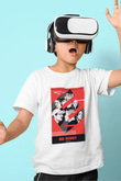 Mr. Robot Baskılı Beyaz Unisex Çocuk Tişört