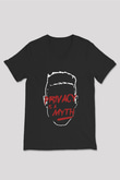 Mr. Robot Siyah Unisex V Yaka Tişört T-Shirt
