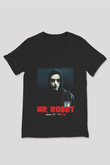 Mr. Robot Siyah Unisex V Yaka Tişört T-Shirt