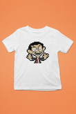 Mr.Bean Baskılı Beyaz Unisex Çocuk Tişört