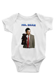 Mr.Bean Beyaz Bebek Body - Zıbın