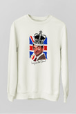 Mr.Bean Beyaz Unisex  Sweatshirt