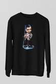 Mr.Bean Siyah Unisex  Sweatshirt