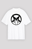 Mudvayne Baskılı Beyaz Unisex Oversize Tişört - Tshirt