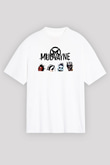 Mudvayne Baskılı Beyaz Unisex Oversize Tişört - Tshirt