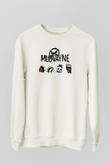Mudvayne Baskılı Beyaz Unisex Sweatshirt