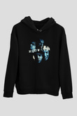 Mudvayne Baskılı Unisex Siyah Kapüşonlu Sweatshirt