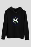 Mudvayne Baskılı Unisex Siyah Kapüşonlu Sweatshirt
