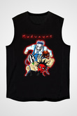 Mudvayne Baskılı Unisex Siyah Kolsuz Tişört - Tshirt