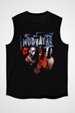 Mudvayne Baskılı Unisex Siyah Kolsuz Tişört - Tshirt