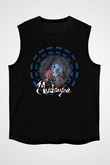 Mudvayne Baskılı Unisex Siyah Kolsuz Tişört - Tshirt