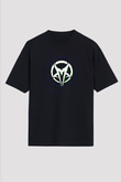 Mudvayne Baskılı Unisex Siyah Oversize Tişört - Tshirt