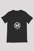 Mudvayne Baskılı Unisex Siyah V Yaka Tişört - Tshirt