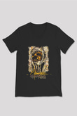 Mudvayne Baskılı Unisex Siyah V Yaka Tişört - Tshirt