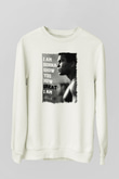 Muhammed Ali Beyaz Unisex Sweatshirt