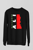 Muhammed Ali Siyah Unisex Sweatshirt