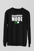 Muhasebeci Siyah Unisex Sweatshirt