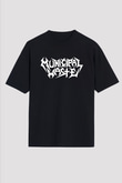 Municipal Waste Siyah Unisex Oversize Tişört T-Shirt