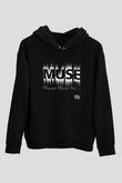Muse Siyah Unisex Hoodie