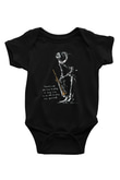 Müzisyen BaskılıSiyah  Bebek Body - Zıbın