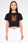 My Dying Bride Baskılı Siyah Crop Top Kadın Tişört - Tshirt