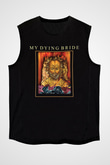My Dying Bride Baskılı Unisex Siyah Kolsuz Tişört - Tshirt