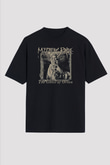 My Dying Bride Baskılı Unisex Siyah Oversize Tişört - Tshirt