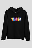 My Little Pony Siyah Unisex Kapüşonlu Sweatshirt