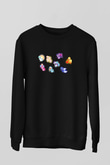 My Little Pony Siyah Unisex Sweatshirt