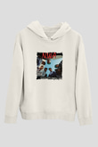 N.W.A Baskılı Unisex Beyaz Kapüşonlu Sweatshirt