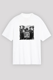 N.W.A Baskılı Unisex Beyaz Tişört