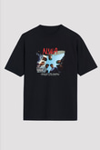 N.W.A Baskılı Unisex Oversize Siyah Tişört