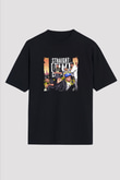 N.W.A Baskılı Unisex Oversize Siyah Tişört