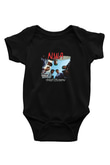 N.W.A Baskılı Unisex Siyah Bebek Body - Zıbın