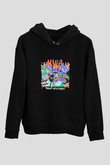 N.W.A Baskılı Unisex Siyah Hoodie